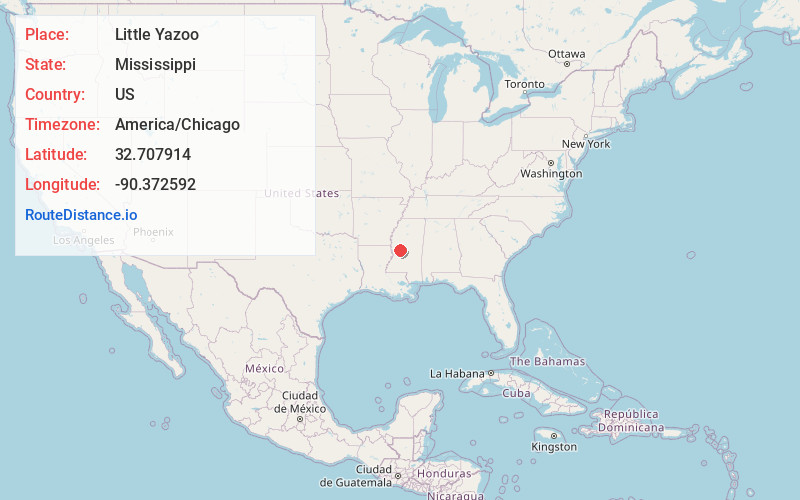 Map of Little Yazoo