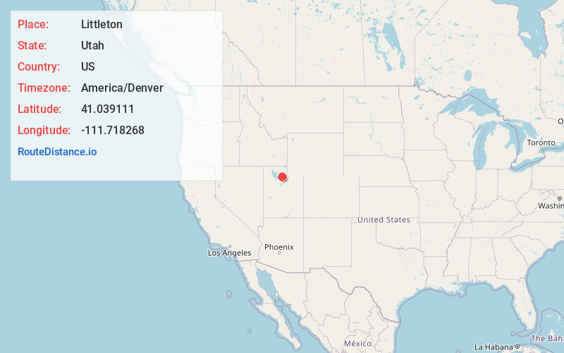 Map of Littleton