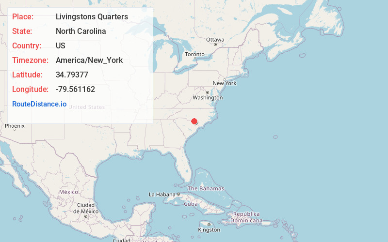 Map of Livingstons Quarters