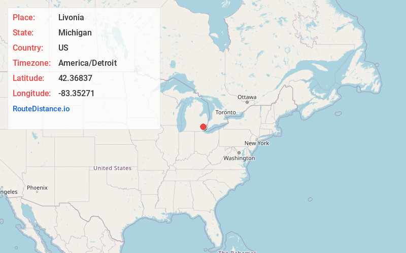 Map of Livonia