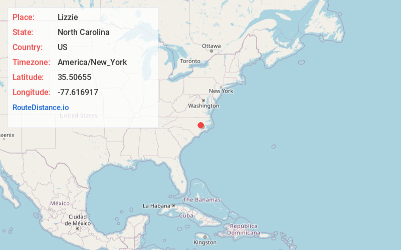 Map of Lizzie