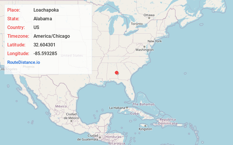 Map of Loachapoka