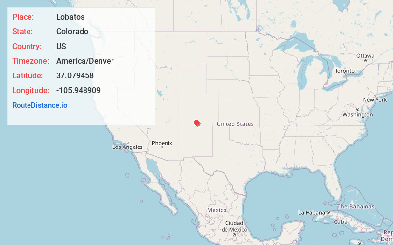 Map of Lobatos