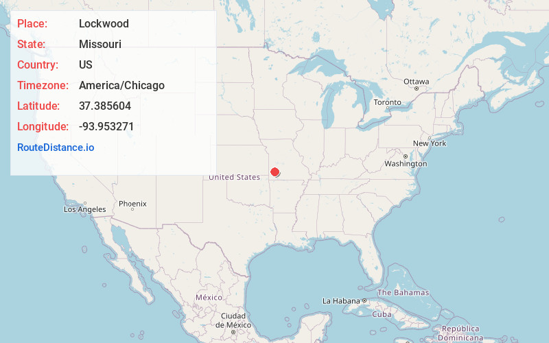 Map of Lockwood