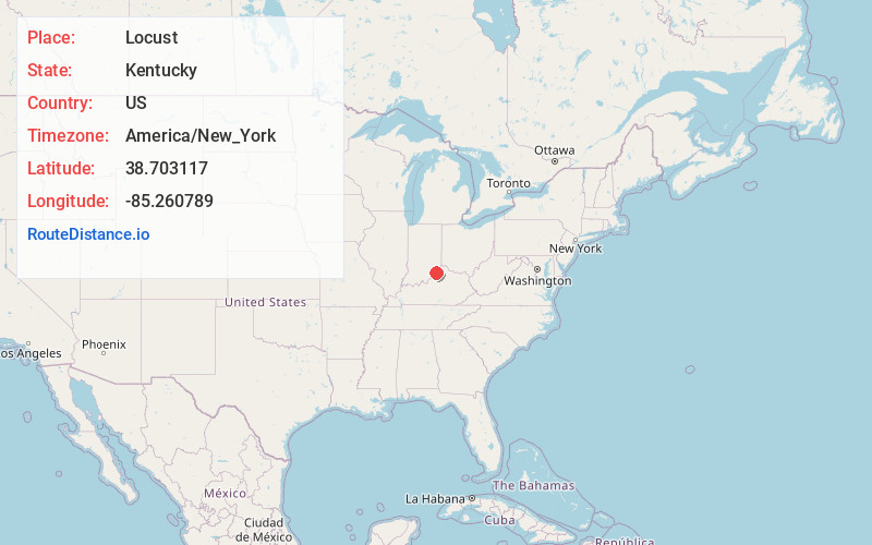 Map of Locust