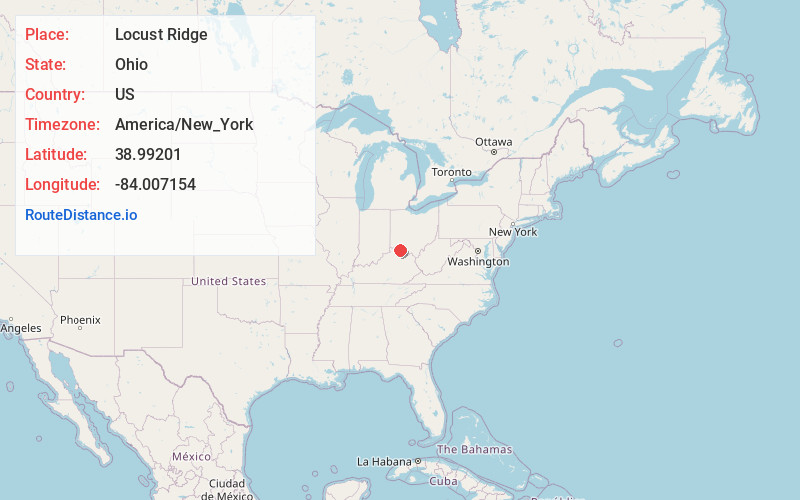 Map of Locust Ridge