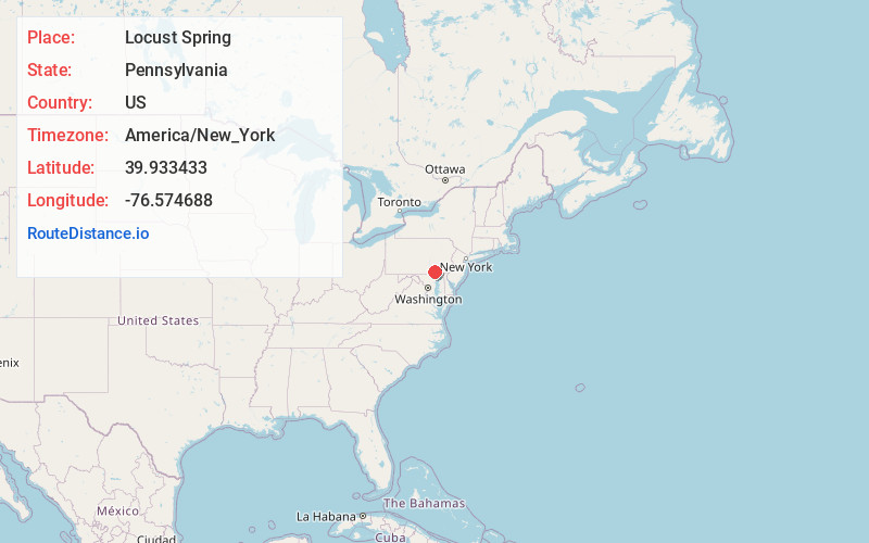 Map of Locust Spring