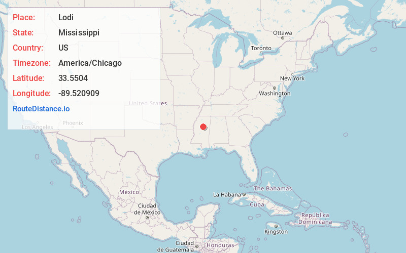 Map of Lodi
