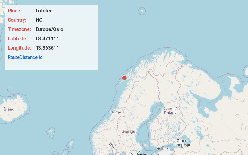 Map of Lofoten
