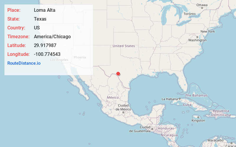 Map of Loma Alta