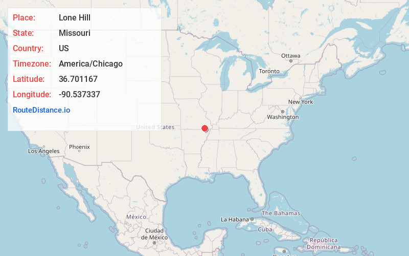 Map of Lone Hill