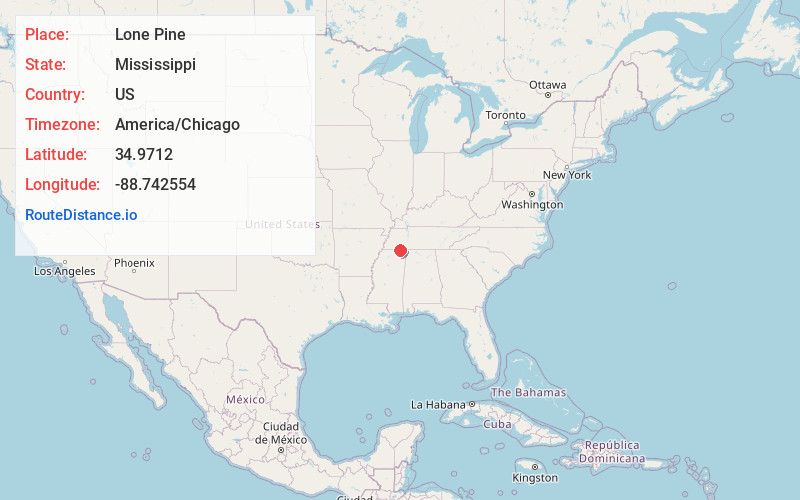 Map of Lone Pine