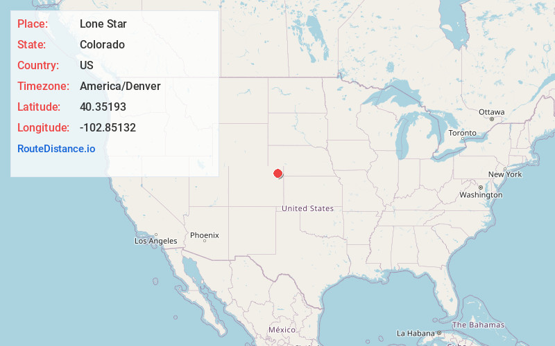 Map of Lone Star