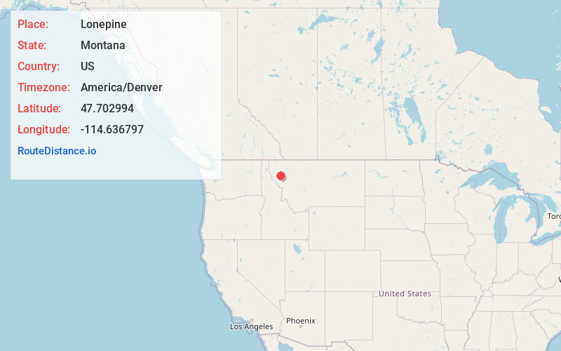 Map of Lonepine