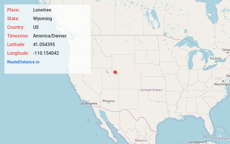Map of Lonetree