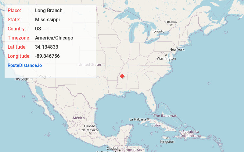 Map of Long Branch