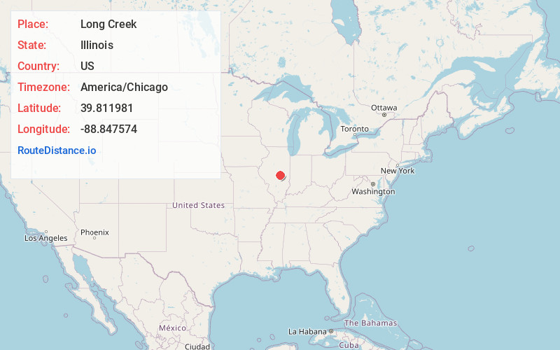 Map of Long Creek