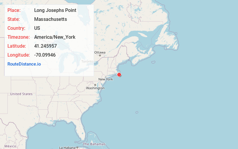 Map of Long Josephs Point
