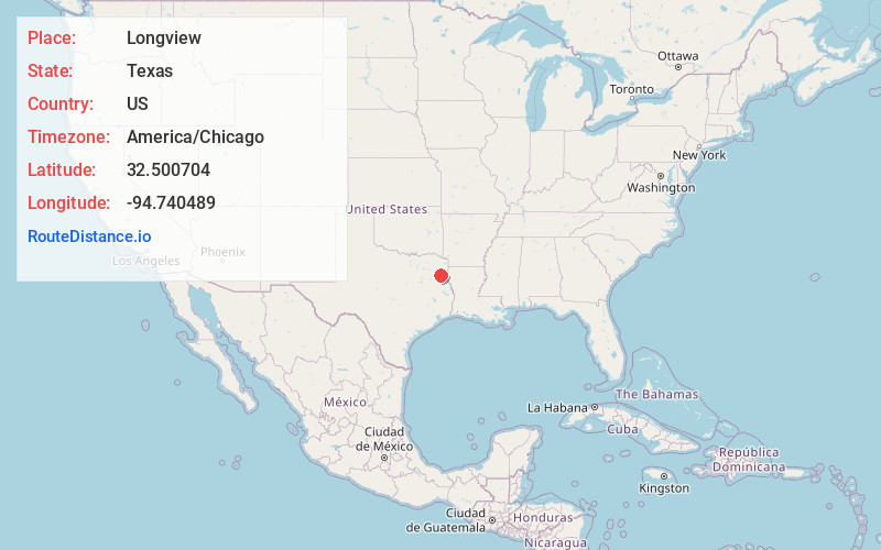 Map of Longview