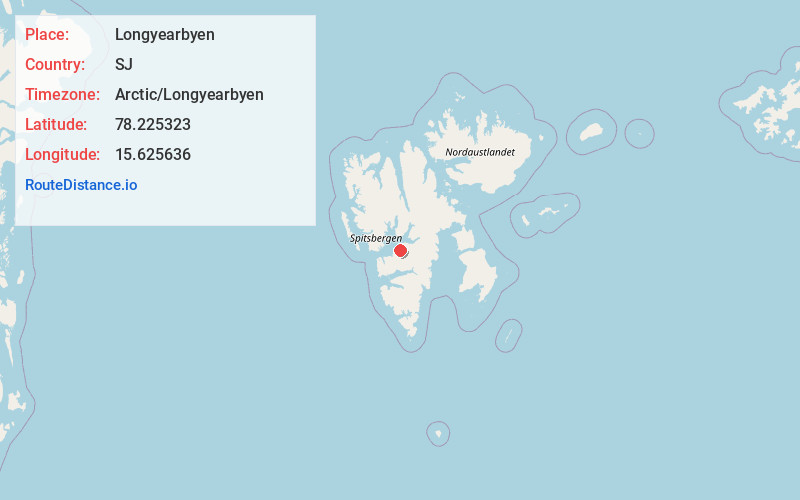 Map of Longyearbyen