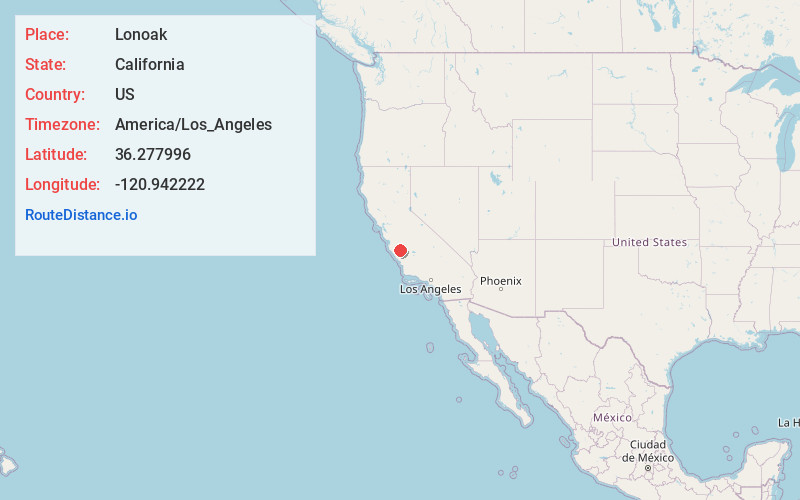 Map of Lonoak