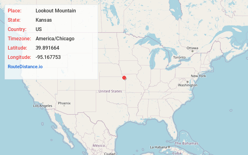 Map of Lookout Mountain