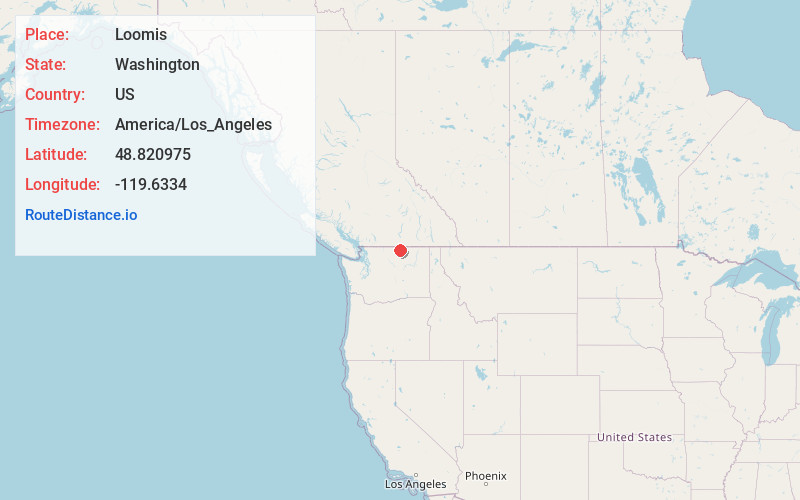 Map of Loomis