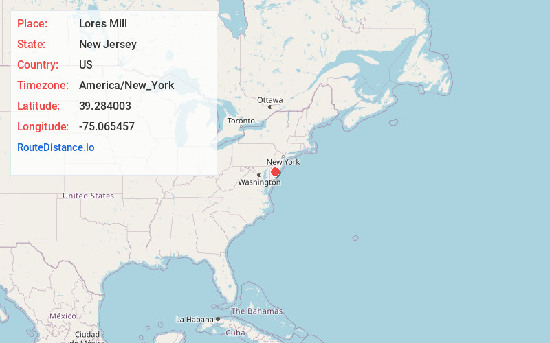 Map of Lores Mill