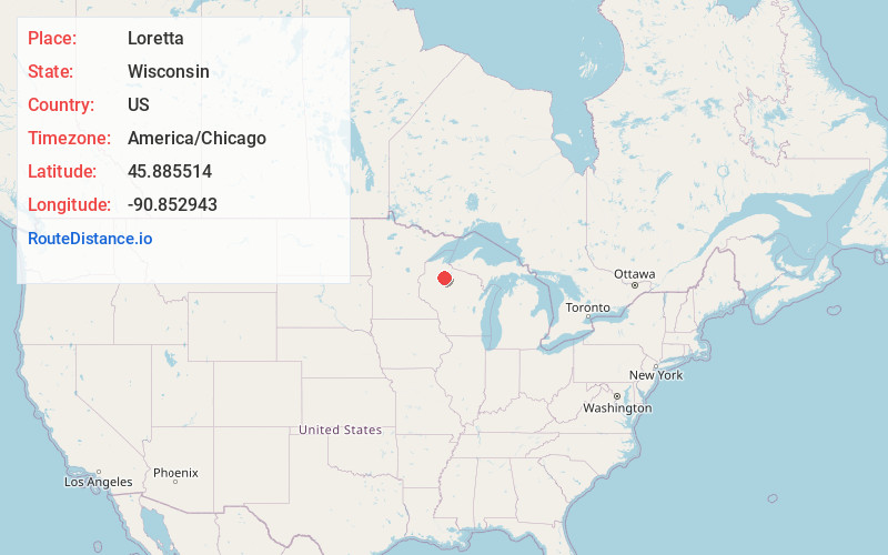 Map of Loretta