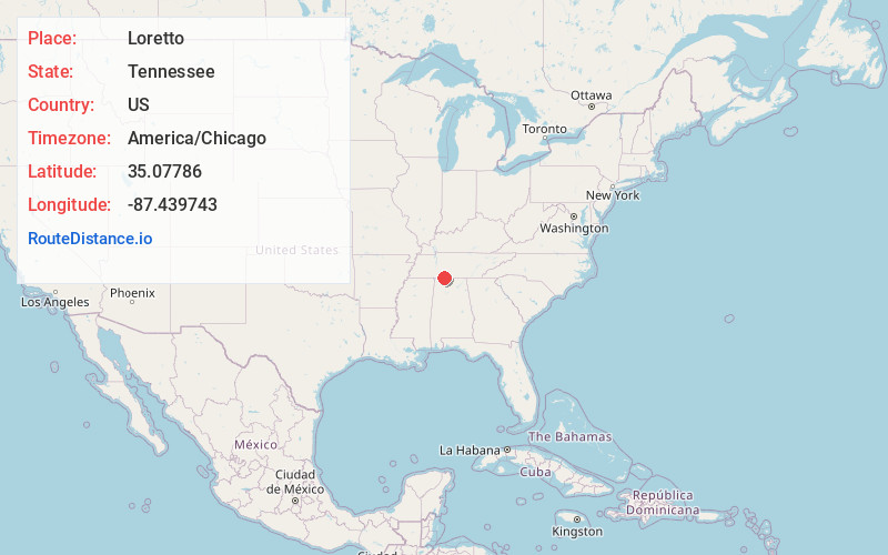 Map of Loretto