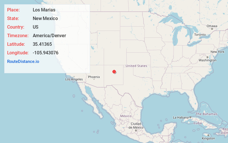 Map of Los Marias
