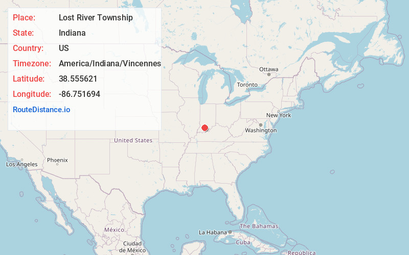 Map of Lost River Township