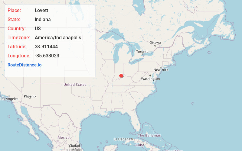 Map of Lovett