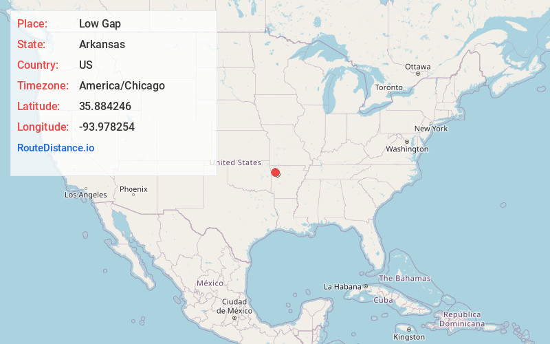 Map of Low Gap