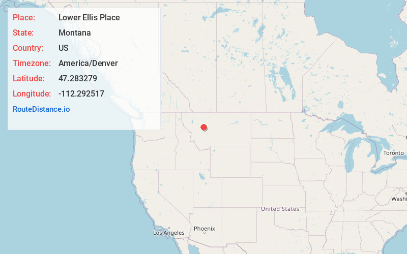 Map of Lower Ellis Place