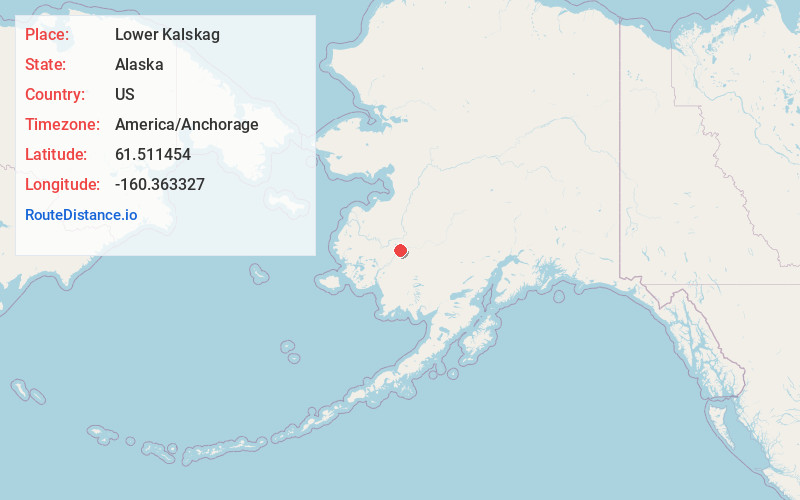 Map of Lower Kalskag