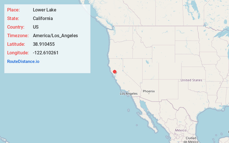 Map of Lower Lake
