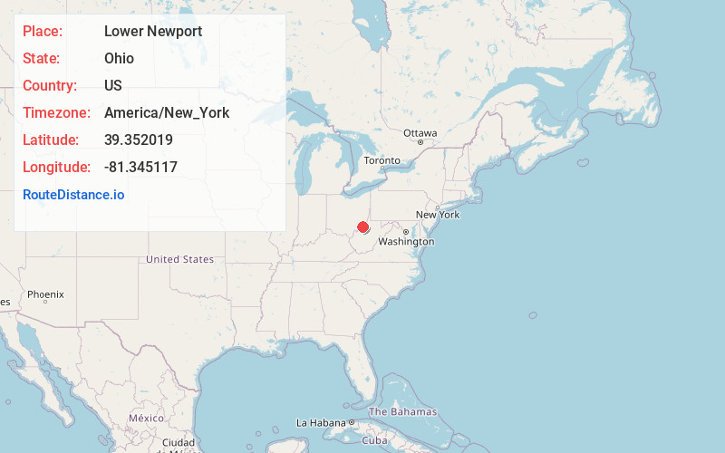 Map of Lower Newport
