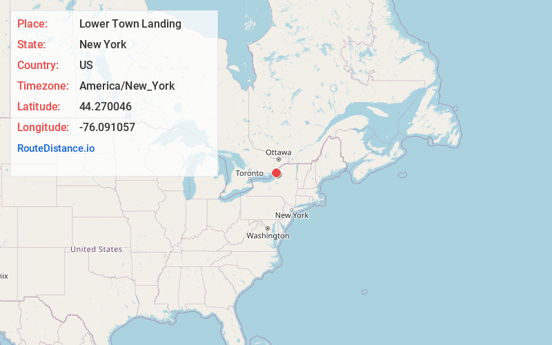 Map of Lower Town Landing