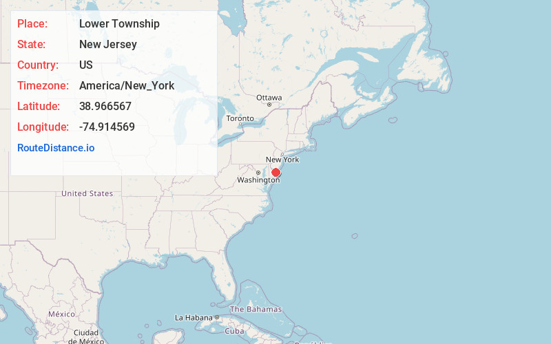 Map of Lower Township