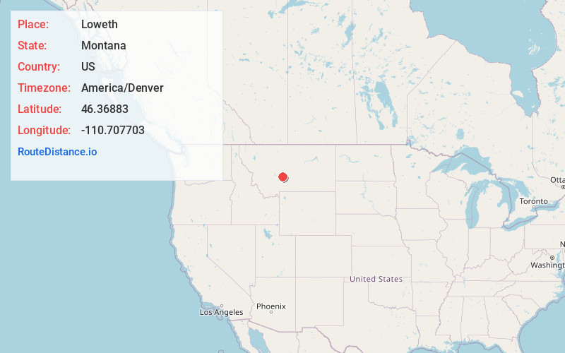 Map of Loweth