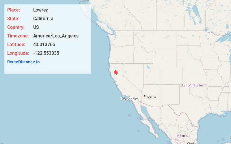 Map of Lowrey