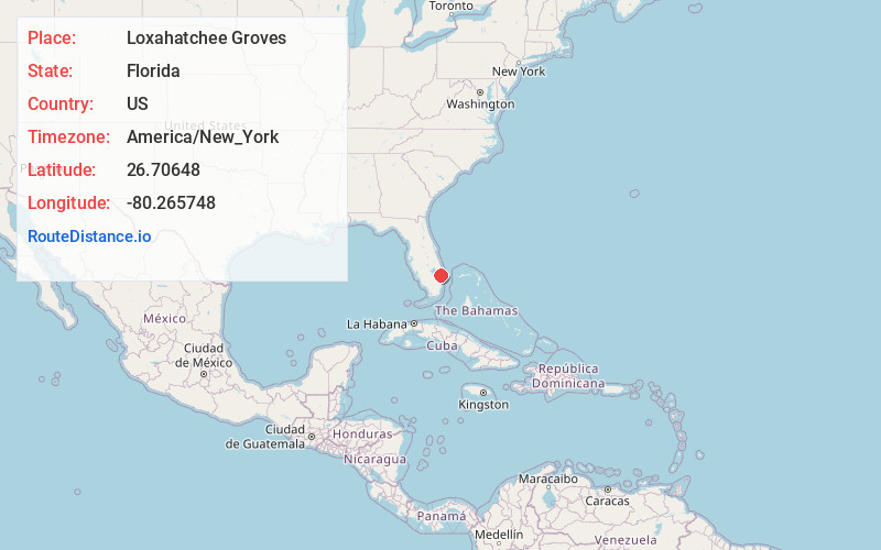 Map of Loxahatchee Groves