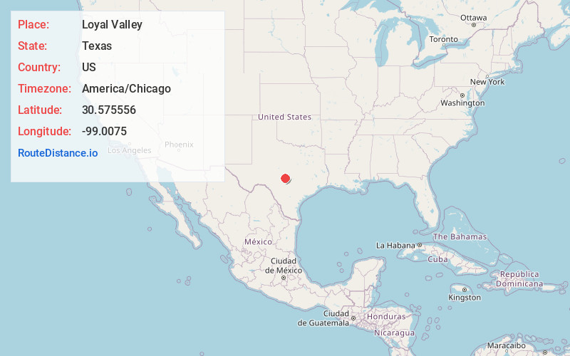 Map of Loyal Valley