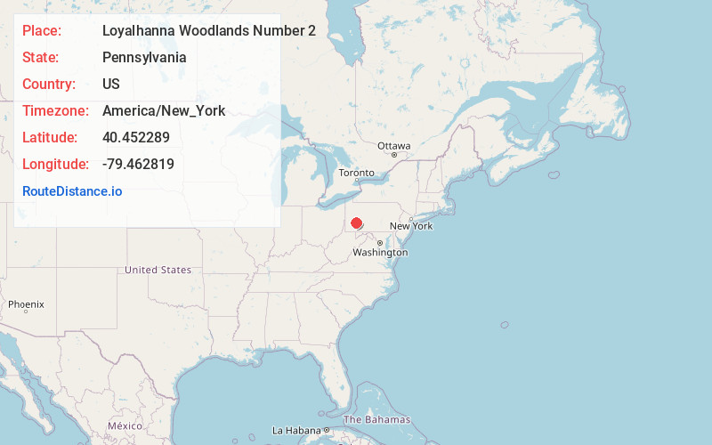 Map of Loyalhanna Woodlands Number 2