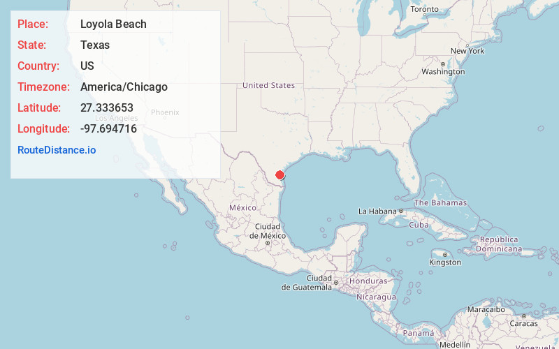 Map of Loyola Beach