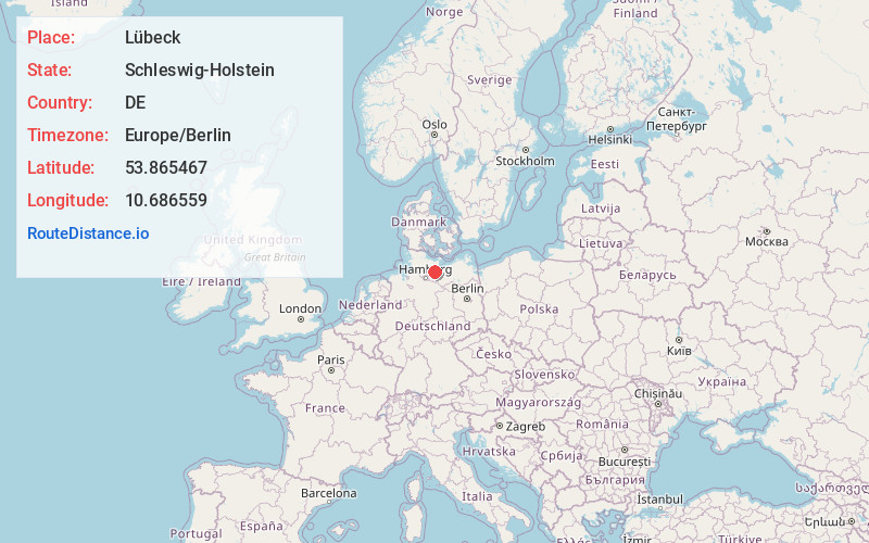 Map of Lübeck