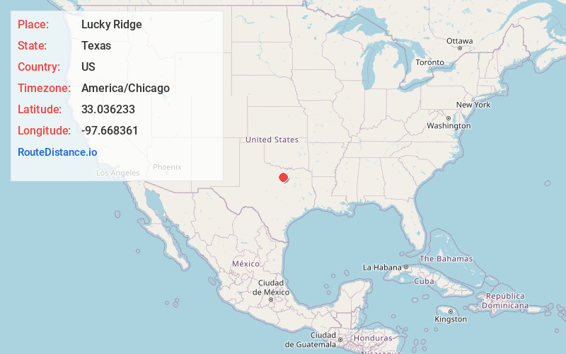 Map of Lucky Ridge
