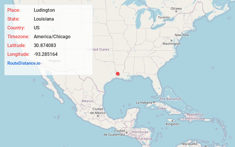 Map of Ludington