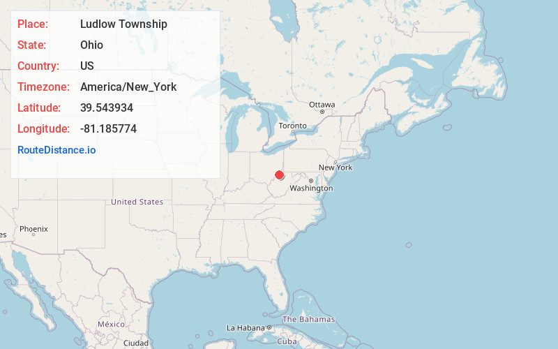 Map of Ludlow Township